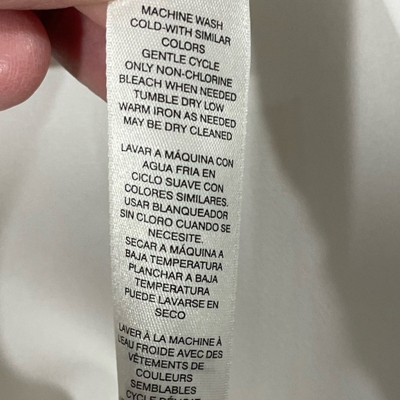 White House Black Market Double Layer Tunic Shirt Size 14 Long Sleeve Crew Neck - Picture 4 of 6